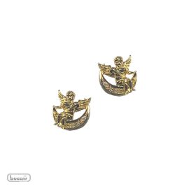 Brincos anjinhos em ouro 18k