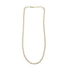 Gargantilha em ouro 18k elos alongados