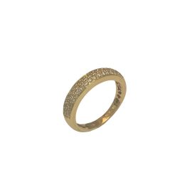 Anel aparador ouro 18k com diamantes