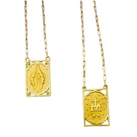 Escapulario ouro 18k