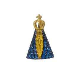 Pendente N.Sra. Aparecida com zirconias