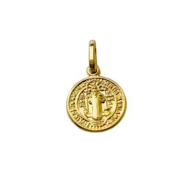 Pendente São Bento ouro 18k