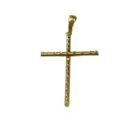 Pendente cruz ouro 18k