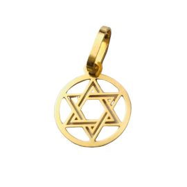 Pendente estrela de Davi ouro 18k