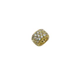 Pendente separador ouro 18k com zirconias