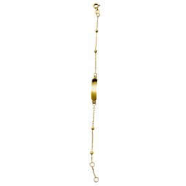 Pulseira infantil ouro 18k